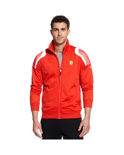 ferrari puma jacket red