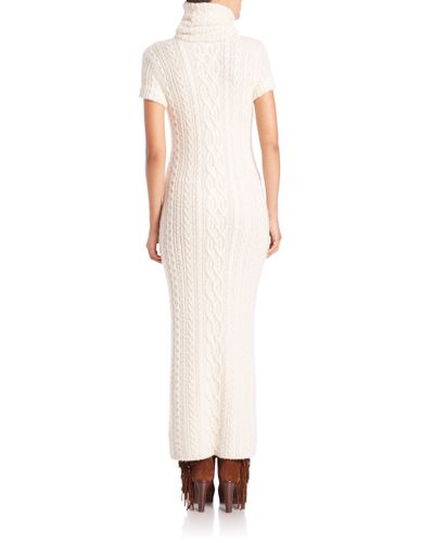 cable knit polo dress