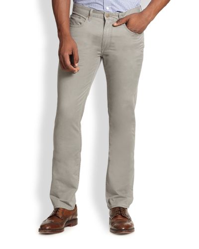 Polo Ralph Lauren Varick Slim-fit Stretch Chino Pants in Grey (Gray) for Men - Lyst