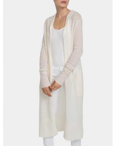 white cashmere cardigan womens