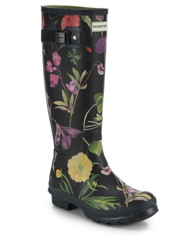 Hunter floral rain boots Clearance