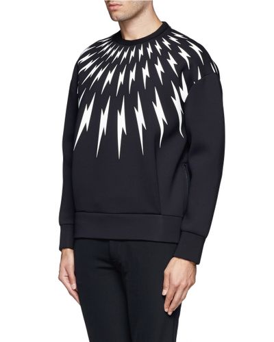 neil barrett lightning bolt sweatshirt