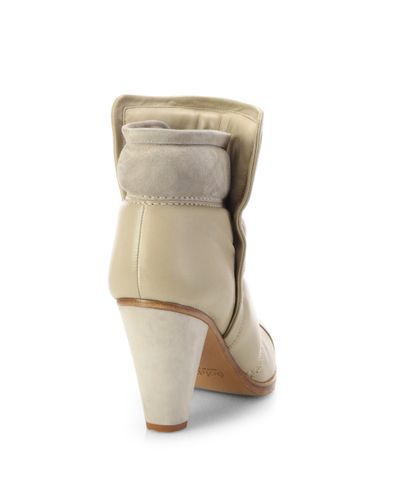 chloé boots beige