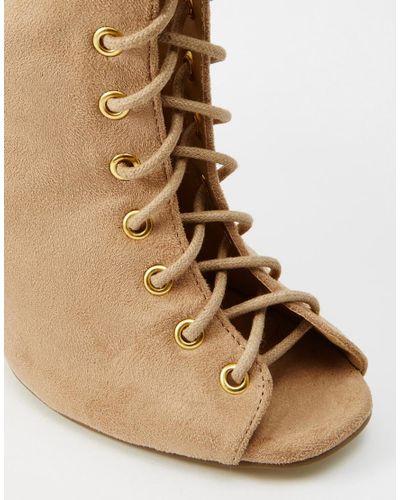 missguided lace up boots