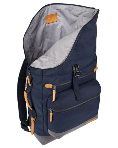Tumi Leather Dalston Ridley Roll-top Backpack in Navy (Blue) for Men - Lyst