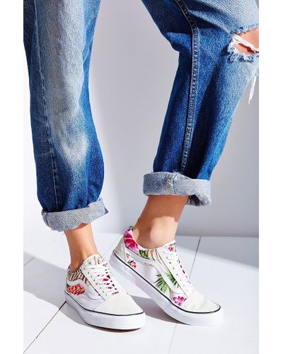 vans hawaiian floral old skool