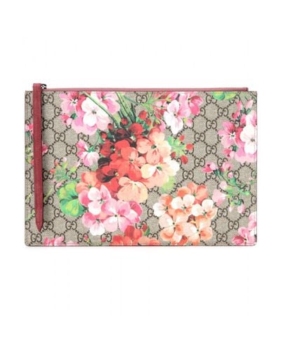 Gucci Gg Blooms Printed Clutch - Multicolor