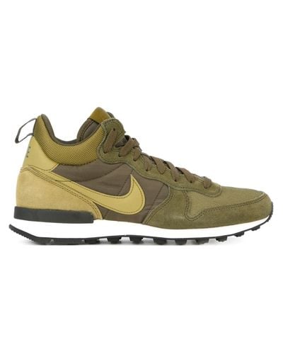 Nike Internationalist Mid Suede Mid-Top Sneakers in Green for Men ... Nike Internationalist Mid Suede Mid-Top Sneakers in Green for Men ...