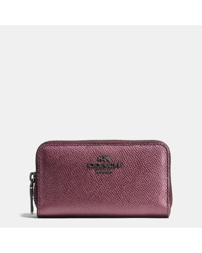 double zip coin purse