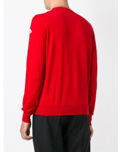 moncler sweatshirt red