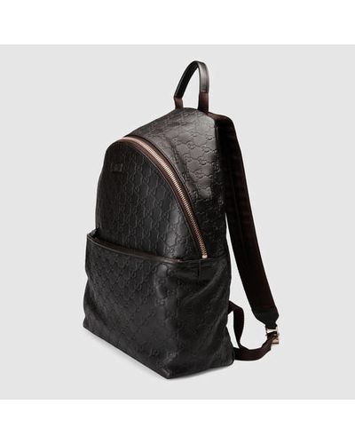 leather zip backpack