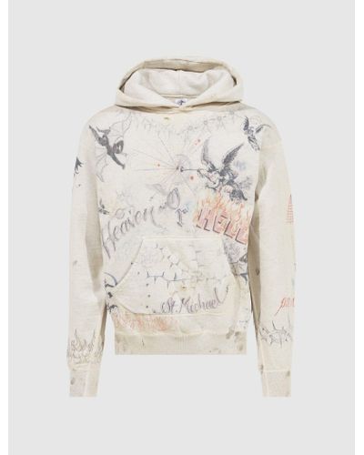 Saint Michael Dr Woo Hoodie in Natural for Men | Lyst