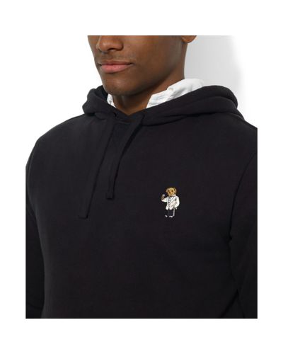 polo bear fleece hoodie mens