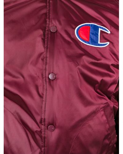 champion red bomber jacket