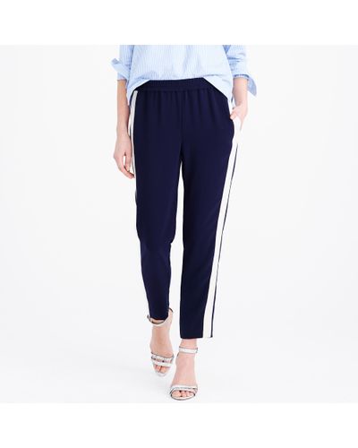 J.Crew Reese Pant In Tuxedo Stripe in Navy (Blue) - Lyst