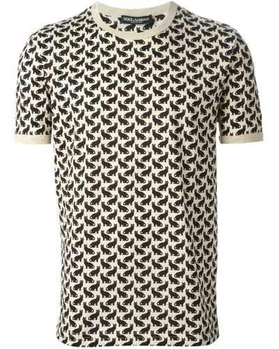 cat pattern t shirt