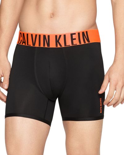 orange calvin klein men's underwear