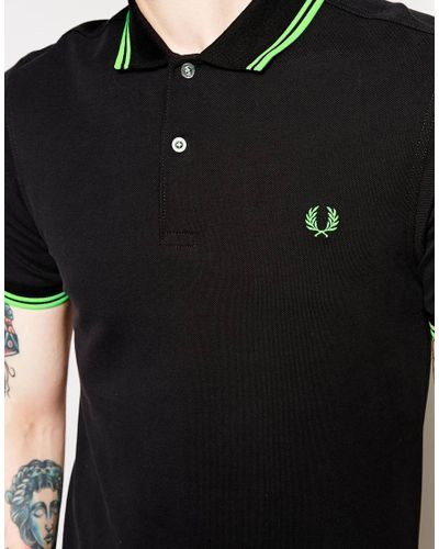 dark green fred perry polo