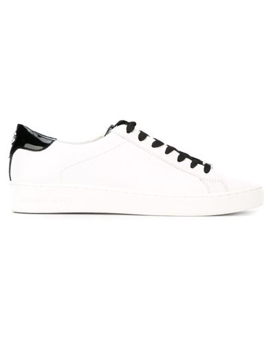 MICHAEL Michael Kors Leather Sneaker Irving Lace Up in White for Men - Lyst