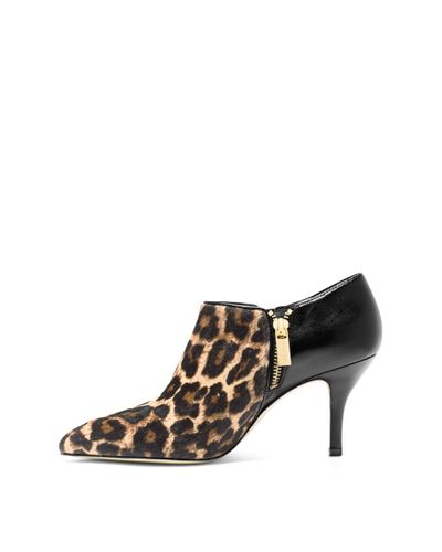 michael kors leopard booties