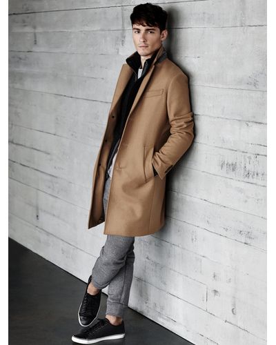 Banana Republic Camel Wool Topcoat in 