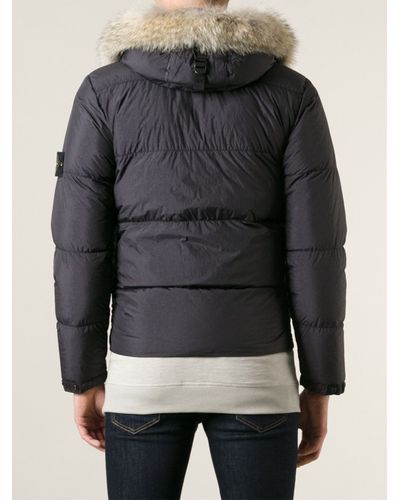 stone island jacket fur hood