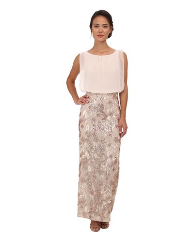 aidan mattox blouson gown