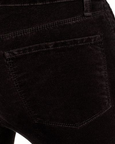 J Brand Bella Velvet Flare Jeans in Black - Lyst