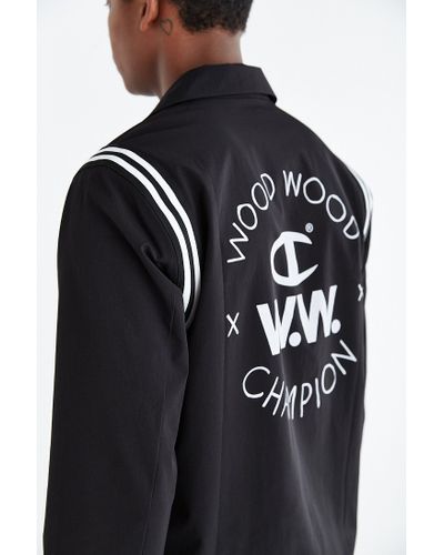 Champion Synthetic Champion X Wood Wood Jacket in Black for Men - Lyst