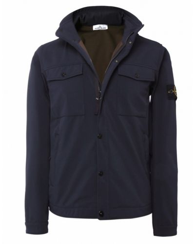 Stone Island Soft Shell Jacket In Navy Blue For Men Lyst Stone Island Soft Shell Jacket In Navy Blue For Men Lyst