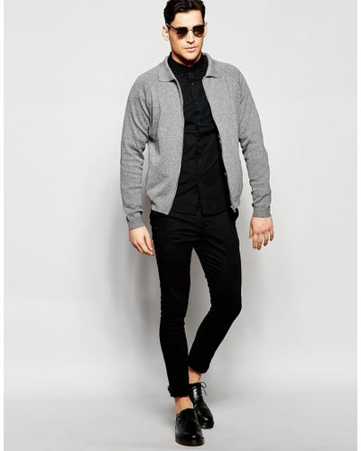 light grey harrington jacket