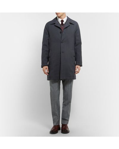 waterproof wool overcoat