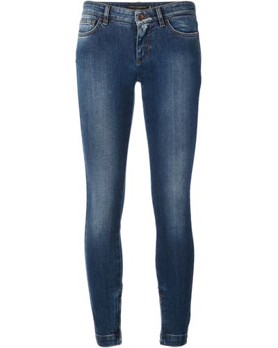Dolce & Gabbana Skinny Jeans in Blue | Lyst