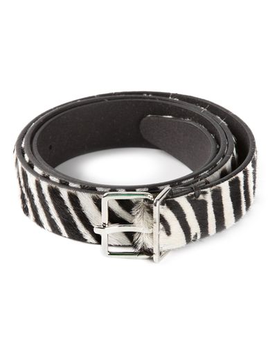 zebra print belt