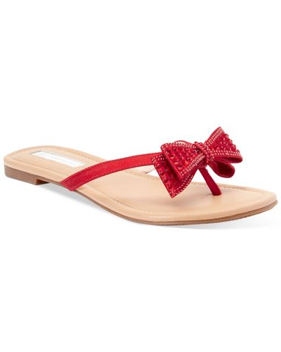 melissa embellished bow thong sandals