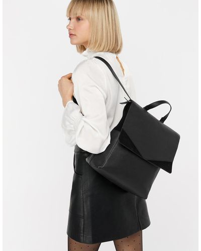 accessorize leather backpack