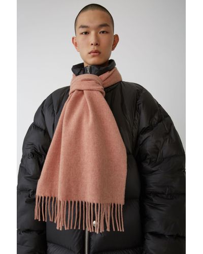 acne studios rose melange scarf
