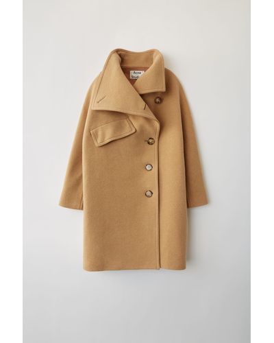 funnel neck coat acne