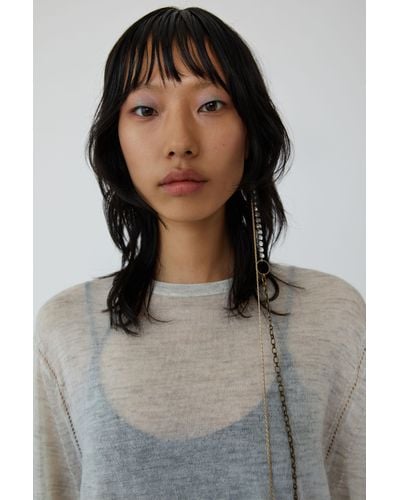 Acne Studios Synthetic Fn-wn-knit000069 White Melange ...