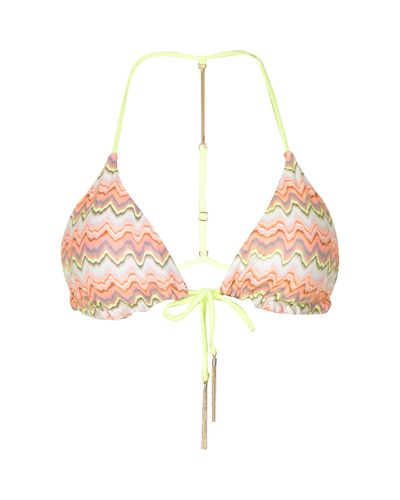 River Island Synthetic Pink Reversible Zig Zag Triangle Bikini Top - Lyst