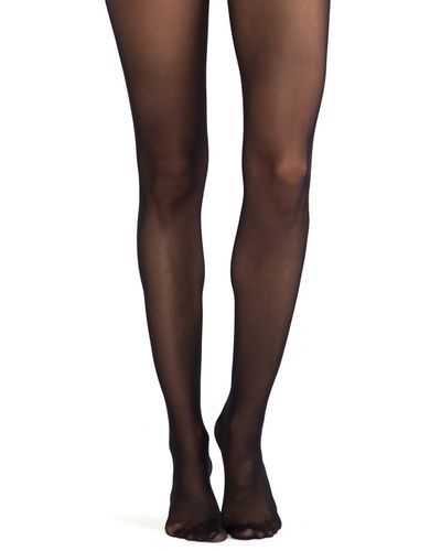 Wolford Fatal Lace 15 Seamless Tights in Black - Lyst