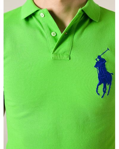 neon green polo t shirt