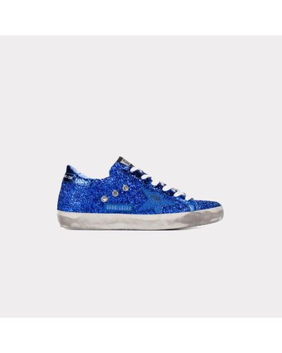 blue sparkle golden goose