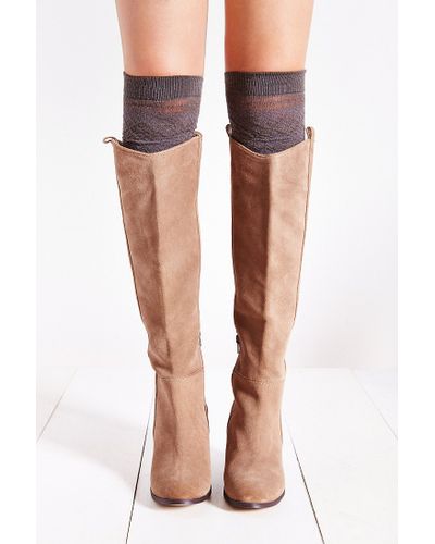 dolce vita taupe suede booties