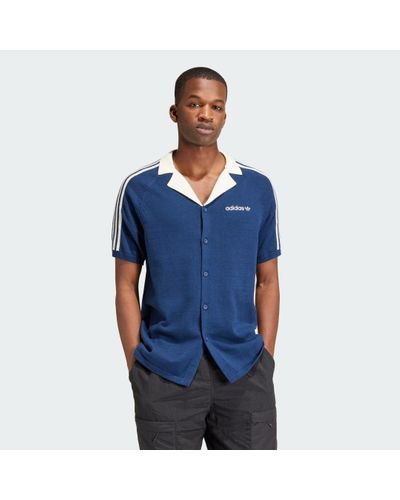 adidas Premium Knitted Shirt - Blauw