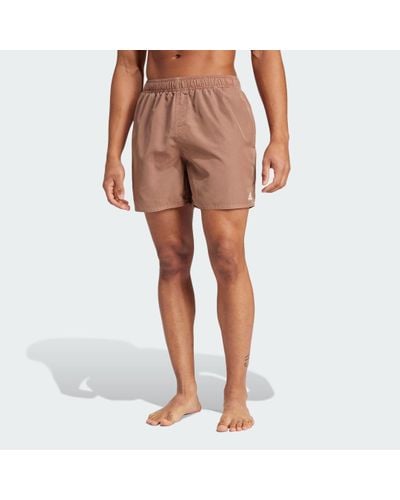adidas Washed Out Cix Swim Shorts - Brown
