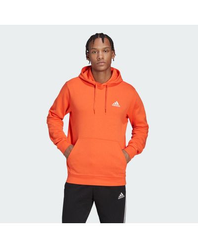 adidas Essentials Fleece Hoodie - Orange