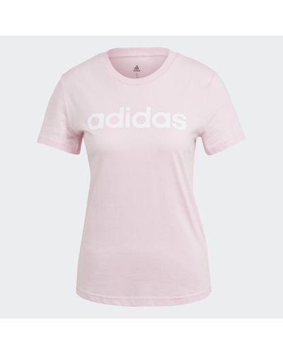 adidas Essentials Slim Logo T-shirt - Pink