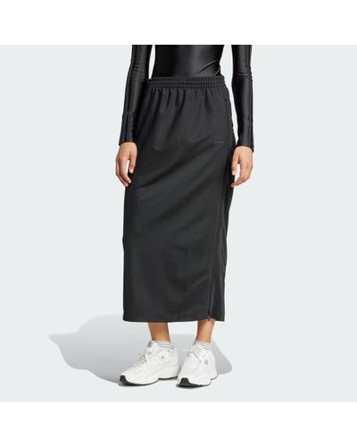 adidas Firebird Zip-Up Maxi Skirt - Black