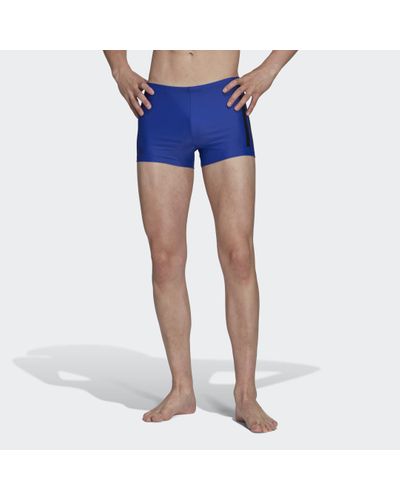 adidas Bold 3-Stripes Swim Boxers - Blue
